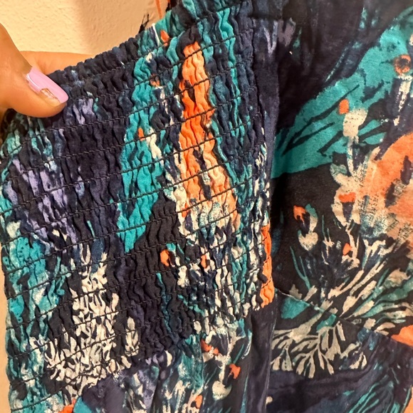 EUC blue floral maternity sundress from Old Navy large - Picture 2 of 8